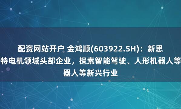 配资网站开户 金鸿顺(603922.SH)：新思考作为微特电机领域头部企业，探索智能驾驶、人形机器人等新兴行业
