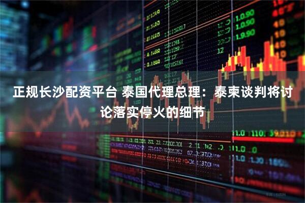 正规长沙配资平台 泰国代理总理：泰柬谈判将讨论落实停火的细节