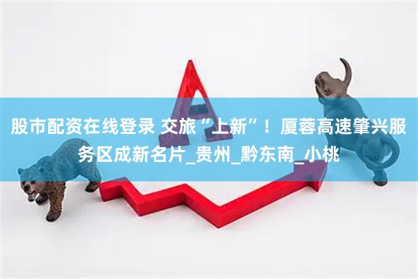 股市配资在线登录 交旅“上新”！厦蓉高速肇兴服务区成新名片_贵州_黔东南_小桃